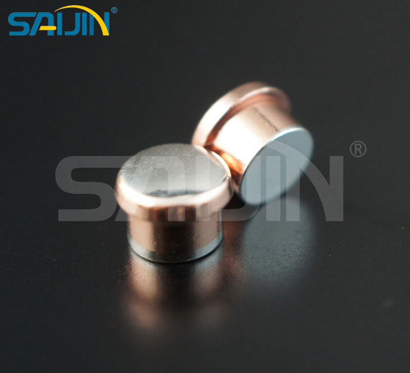 銀氧化錫銦AgSnO2In2O3/Cu/AgSnO2In2O3 三復合鉚釘觸點繼電器配件五金