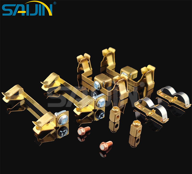 開(kāi)關(guān)插座零件黃銅沖壓零件連接器銀觸點(diǎn)